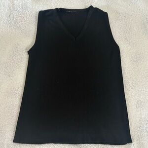 Classic Black V-Neck Tank Top